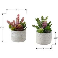 Monarch 9" Artificial Plant (Set of 2)