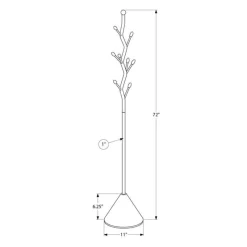 Monarch 72" Coat Rack in Metal