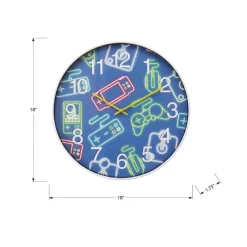 Monarch 18" Kids' Wall Clock
