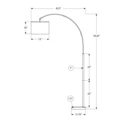 Monarch 79" Metal Floor Lamp