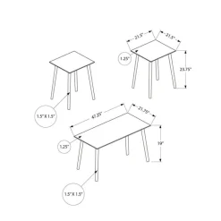 Monarch 3 Pcs Coffee Table Set -