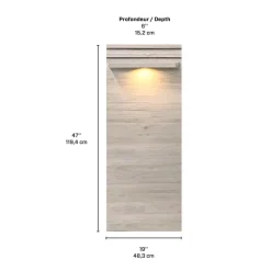 2 Pier Wall Units with LED Lamps