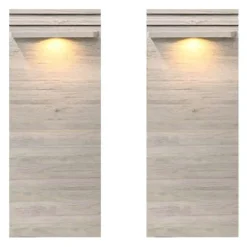 2 Pier Wall Units with LED Lamps