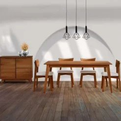 Arboit Poitras 70" Rectangular Dining Table with 4 Chairs -