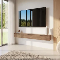 Nexera 72" Wall-Mounted TV Stand with Storage -