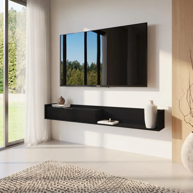 Nexera 72" Wall-Mounted TV Stand with Storage -