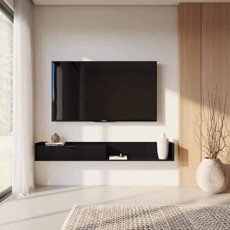 Nexera 72" Wall-Mounted TV Stand with Storage -