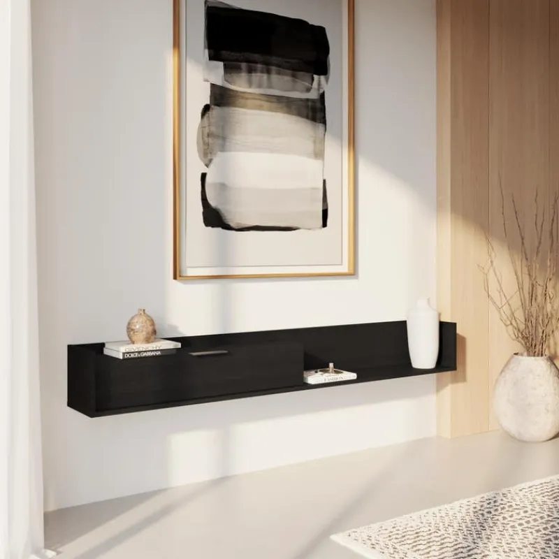 Nexera 72" Wall-Mounted TV Stand with Storage -