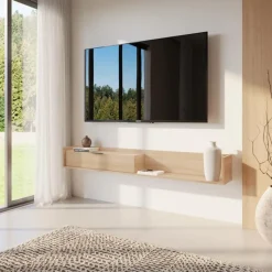 Nexera 72" Wall-Mounted TV Stand with Storage -