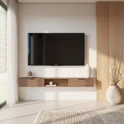 Nexera 72" Wall-Mounted TV Stand with Storage -