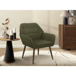 Monarch Accent Chair in Dark Fabric