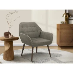 Monarch Accent Chair in Light Fabric