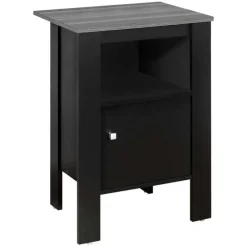 Monarch Accent table - / grey top night stand with storage -