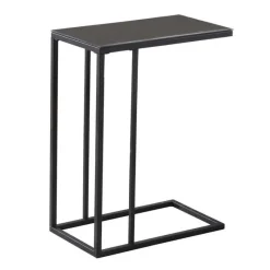 Monarch Accent table - metal / tempered glass -