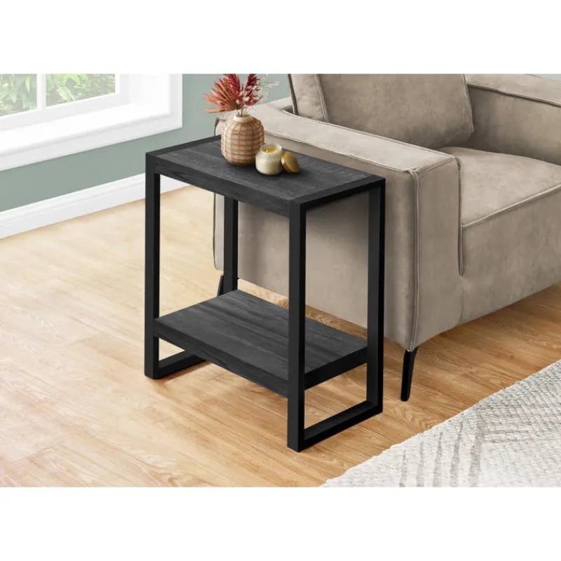 Monarch Accent table - reclaimed wood-look / metal -