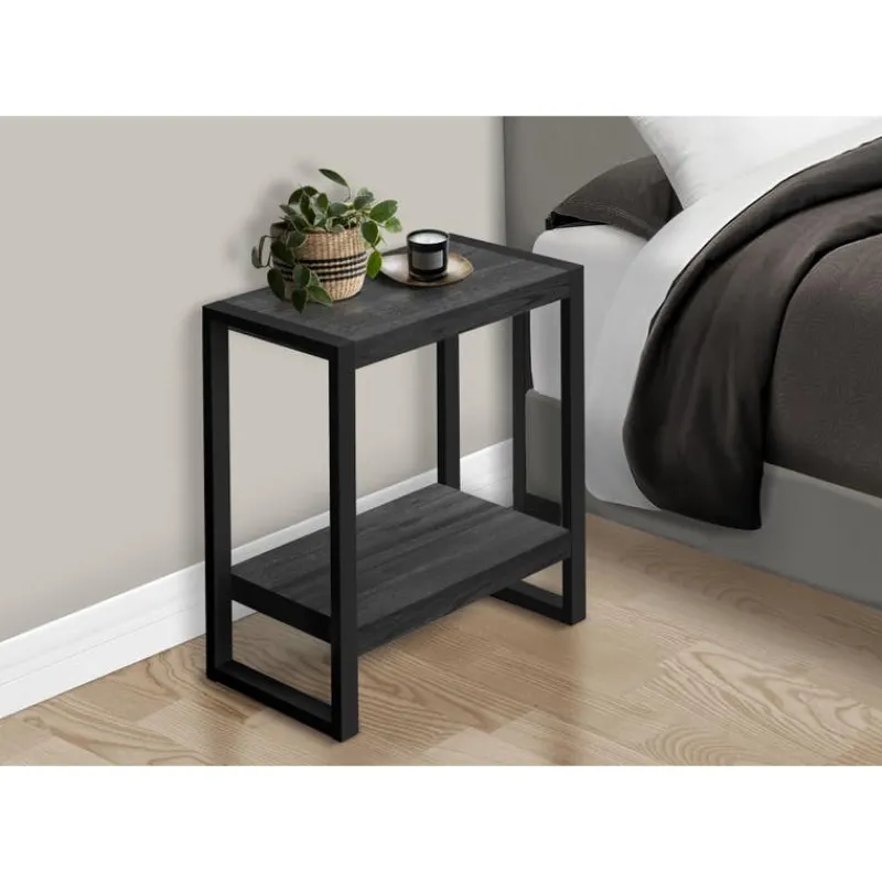 Monarch Accent table - reclaimed wood-look / metal -
