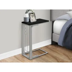 Monarch Accent table - top / silver metal -