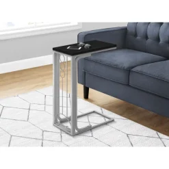 Monarch Accent table - top / silver metal -