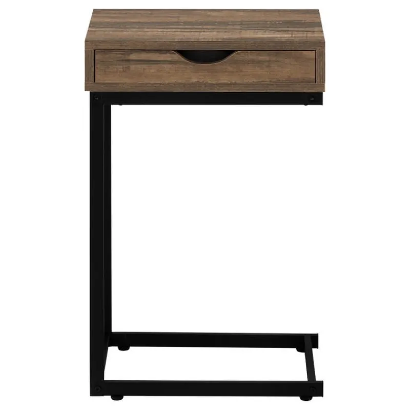 Monarch Accent table - reclaimed-look / black metal -