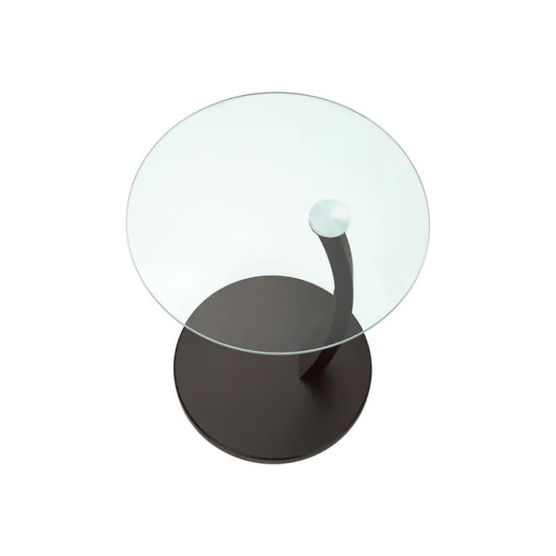 Monarch Accent table - bentwood with tempered glass -