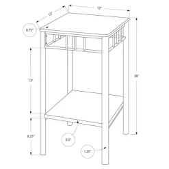 Monarch Accent table - marble / bronze metal -