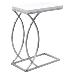 Monarch Accent table - glossy with chrome metal -