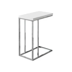 Monarch Accent table - glossy with chrome metal -