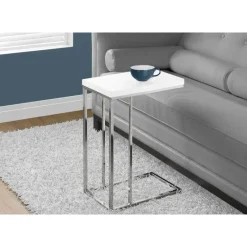 Monarch Accent table - glossy with chrome metal -