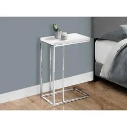 Monarch Accent table - glossy with chrome metal -