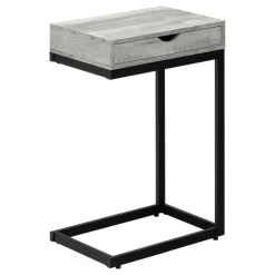 Monarch Accent table - reclaimed wood-look / black / drawer -