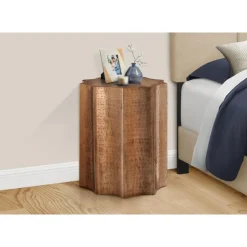 Monarch Accent table - 22"h / antique iron metal end table -
