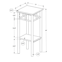 Monarch Accent table - 28"h / / metal -