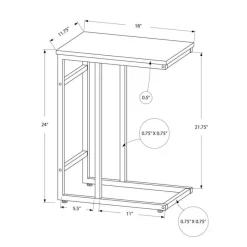 Monarch Accent table - 24"h / / metal -