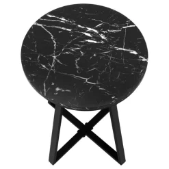 Monarch Accent table - 22"h / marble / metal -