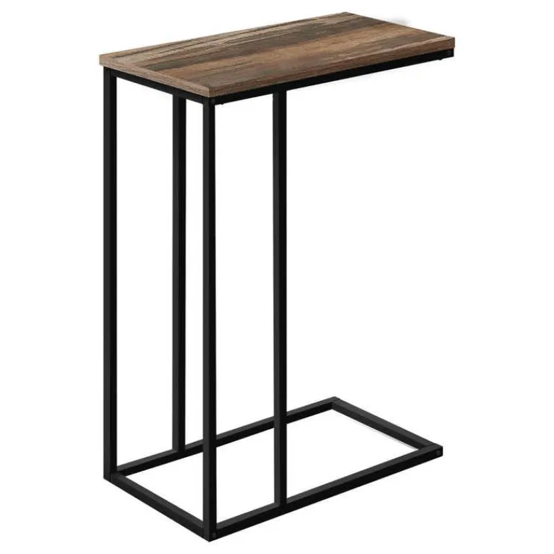 Monarch Accent table - 25"h / reclaimed / black metal -
