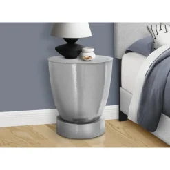 Monarch Accent table - 22"h / iron metal drum end -