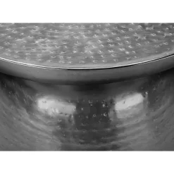 Monarch Accent table - 22"h / iron metal drum end -