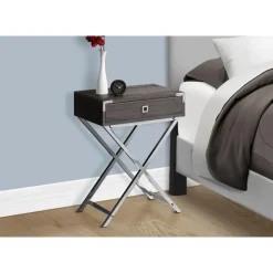 Monarch Accent table - 24"h / / chrome metal -