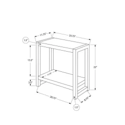 Monarch Accent table - 22"h / / black metal -