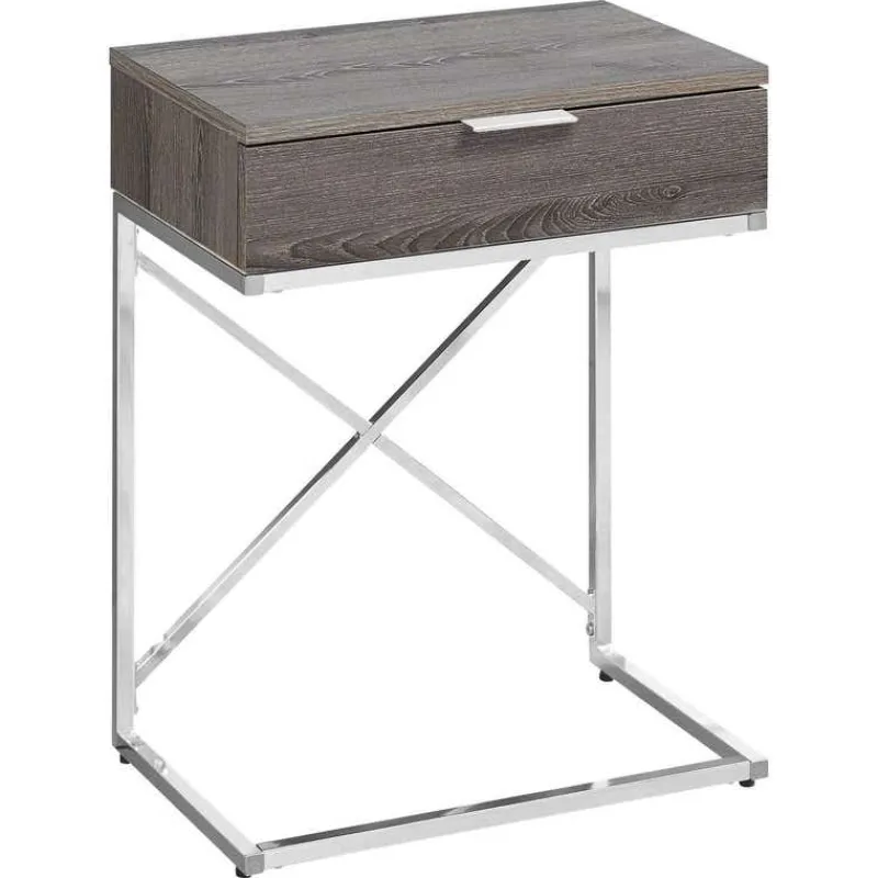 Monarch Accent table - 24"h / / chrome metal -