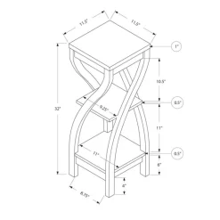 Monarch Accent table - 32"h / -