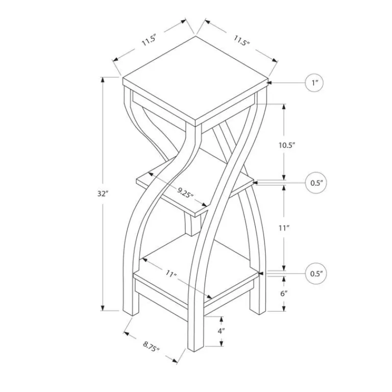 Monarch Accent table - 32"h / -