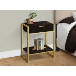 Monarch Accent table - 24"h / / gold metal -