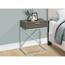Monarch Accent table - 24"h / / chrome metal -