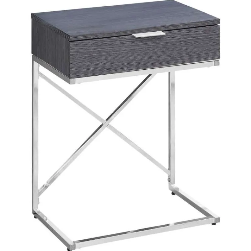 Monarch Accent table - 24"h / / chrome metal -