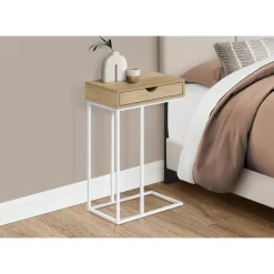 Monarch Accent table - 25"h / / white metal -