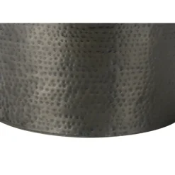 Monarch Accent table - 22"h / grey iron metal drum end -