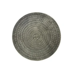Monarch Accent table - 22"h / grey iron metal drum end -