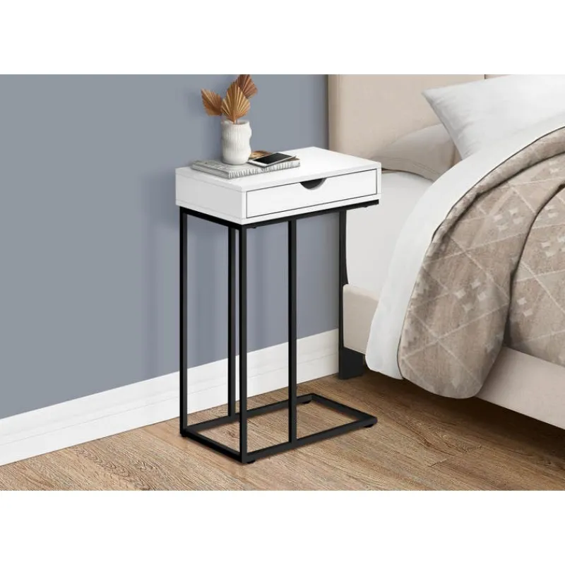 Monarch Accent table - 25"h / / black metal -