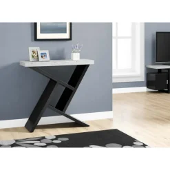 Monarch Accent table - 36"l / / cement-look hall console -